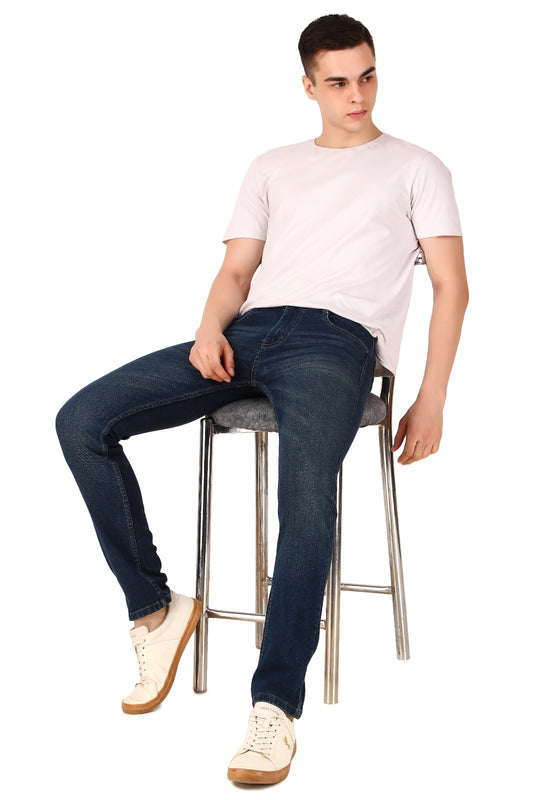 Mid Blue Dusty Denim Jeans / ARTICLE NO.- JB04