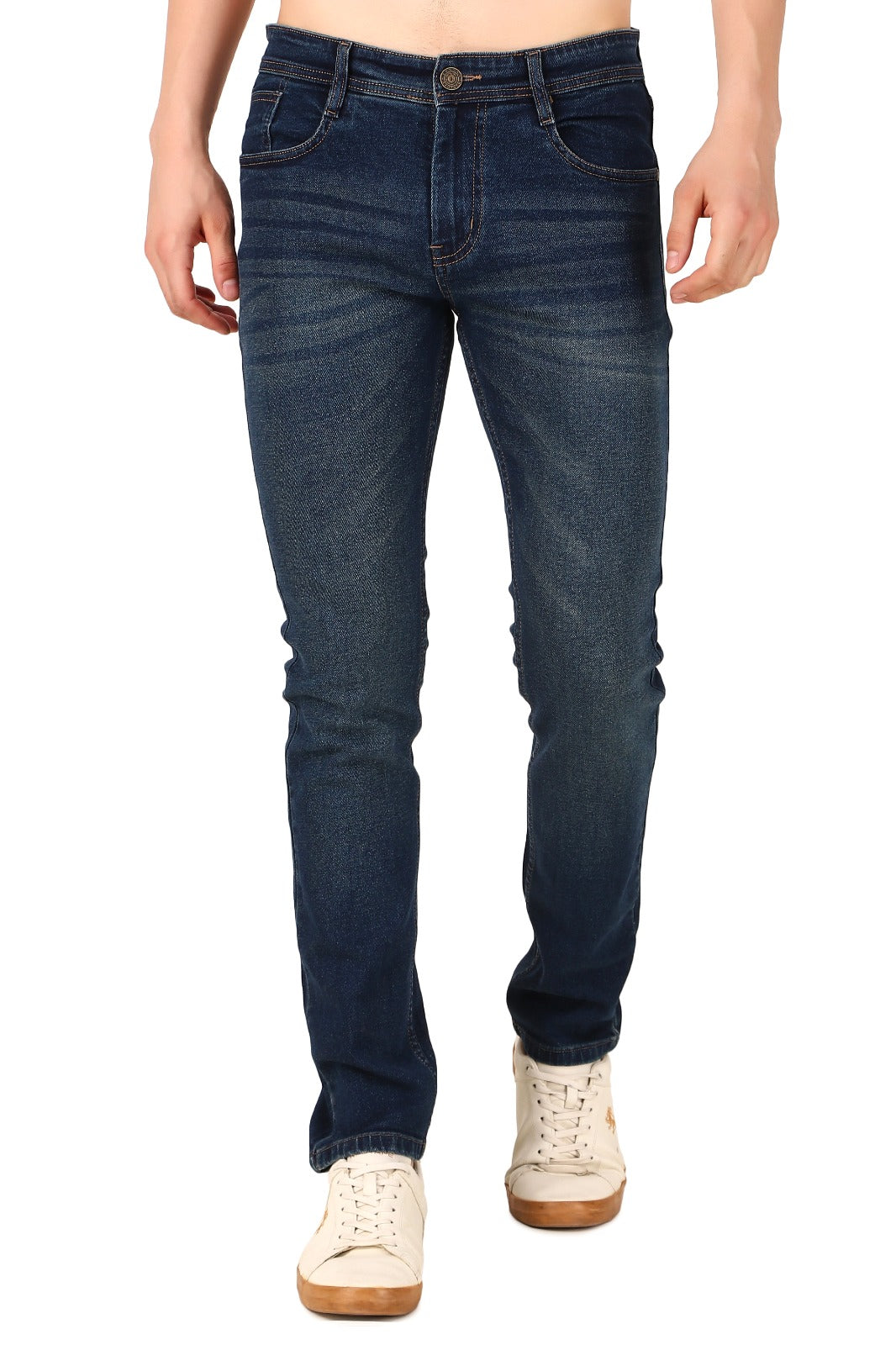 Mid Blue Dusty Denim Jeans / ARTICLE NO.- JB04