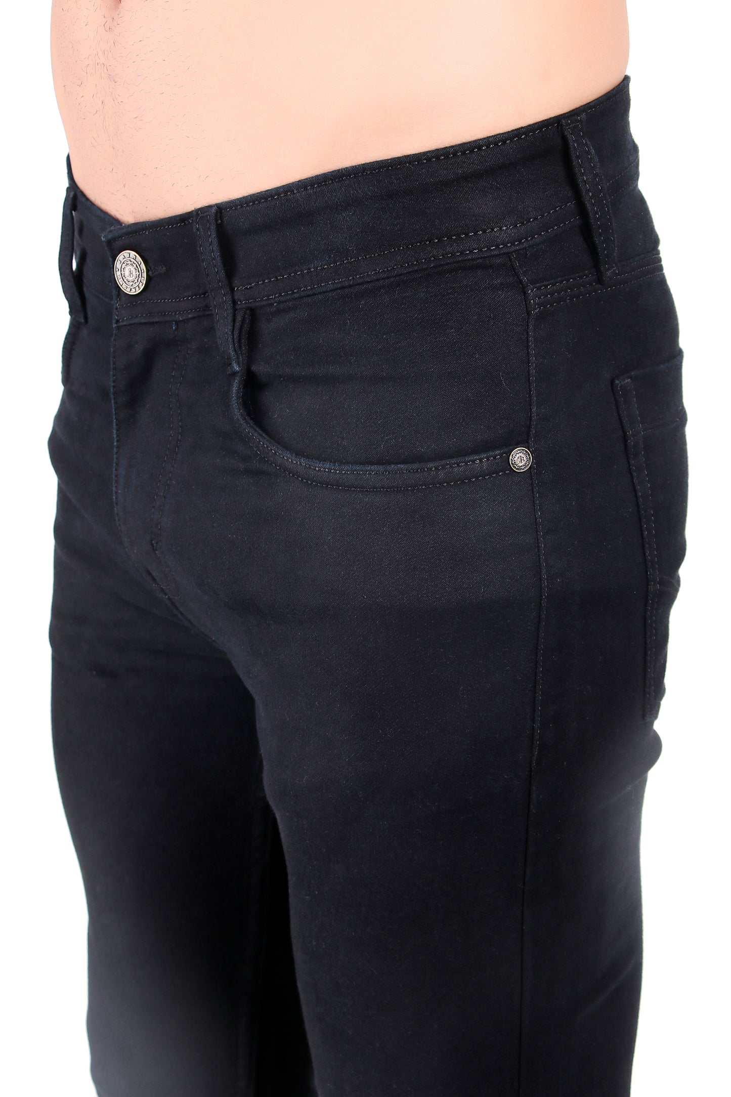 Rich Black Denim Jeans / ARTICLE NO.- JB16