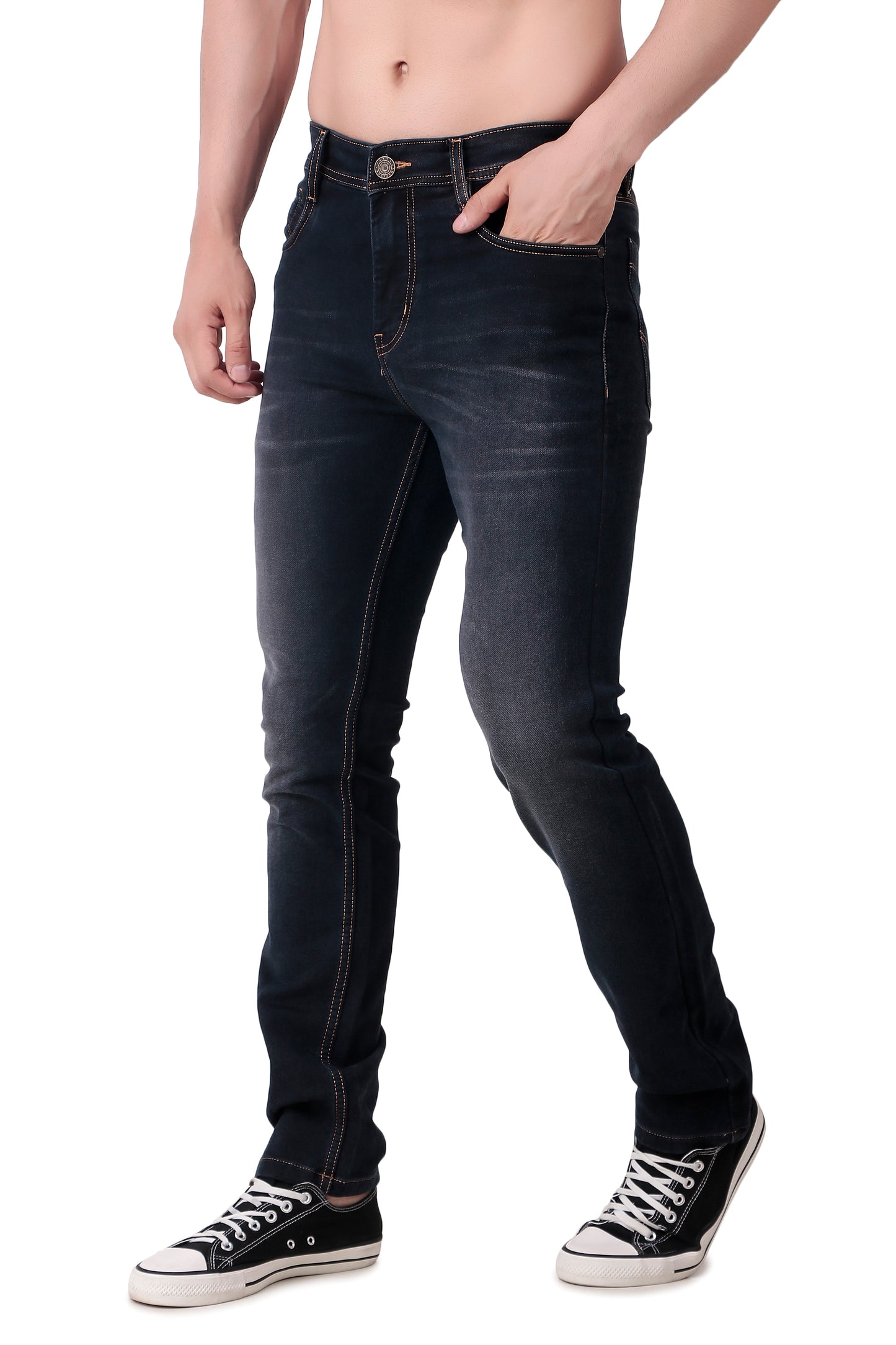 Dark Grey Tint Denim Jeans / ARTICLE NO.- JB08