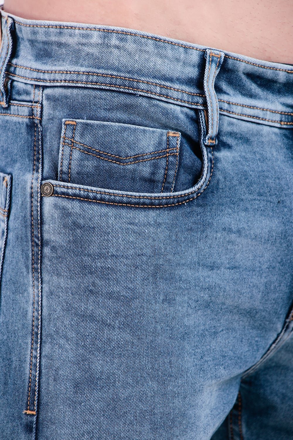 Shiny Blue Denim Jeans / Article no. - JB21
