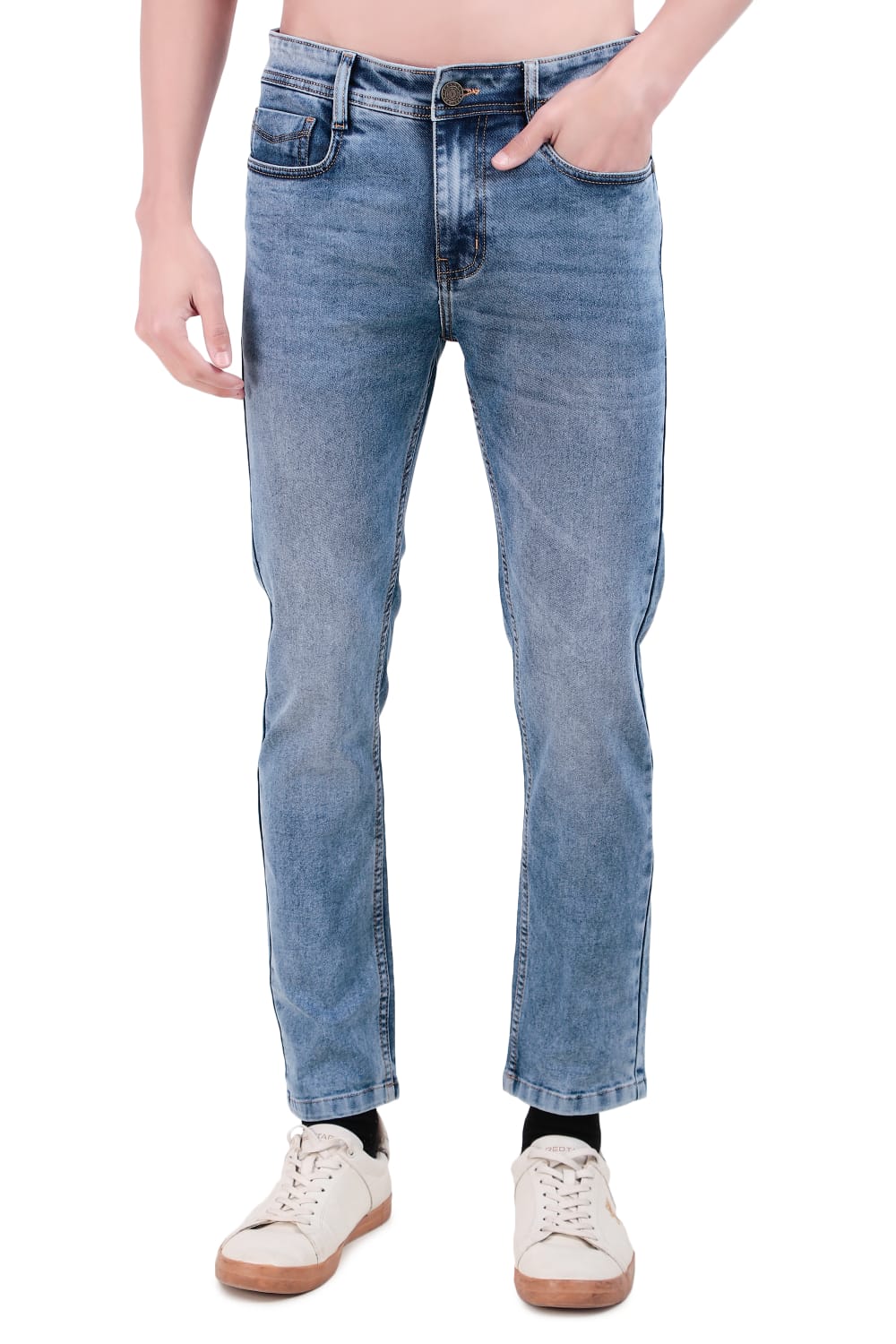 Shiny Blue Denim Jeans / Article no. - JB21