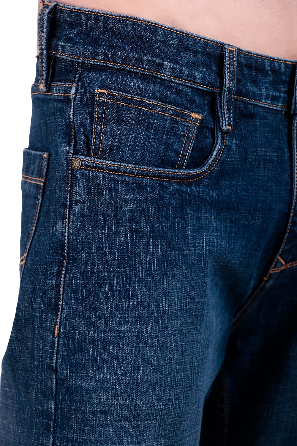 Mid Blue Straight Fit Denim Jeans / Article no.- JB30