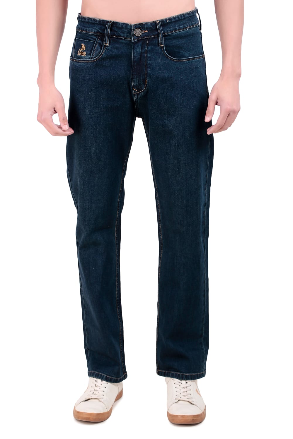 Blue Tinted Straight Fit Denim Jeans / Article no.- JB27