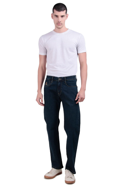 Blue Tinted Straight Fit Denim Jeans / Article no.- JB27