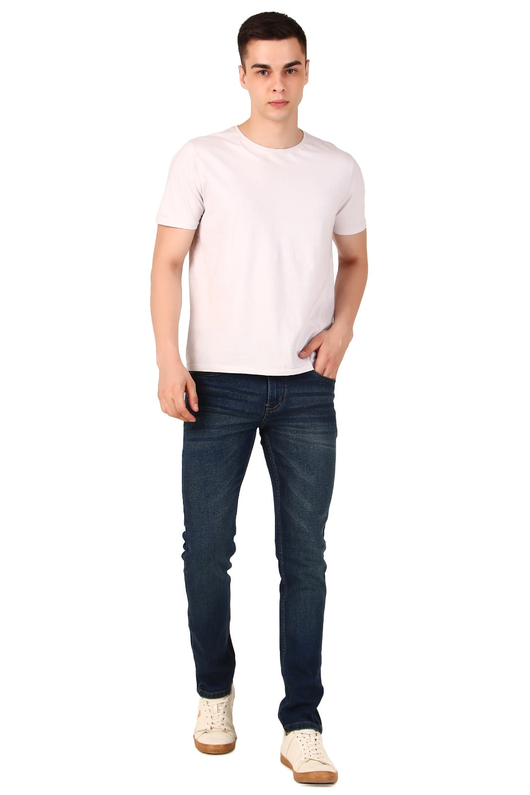 Mid Blue Dusty Denim Jeans / ARTICLE NO.- JB04