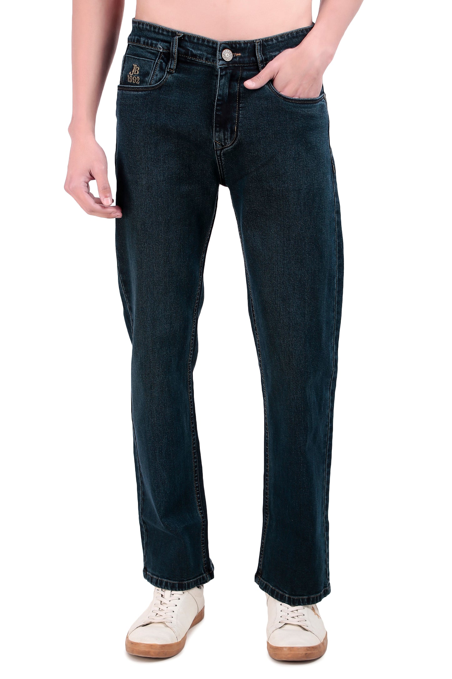 Deep Blue Straight Fit Denim Jeans / Article no.- JB28