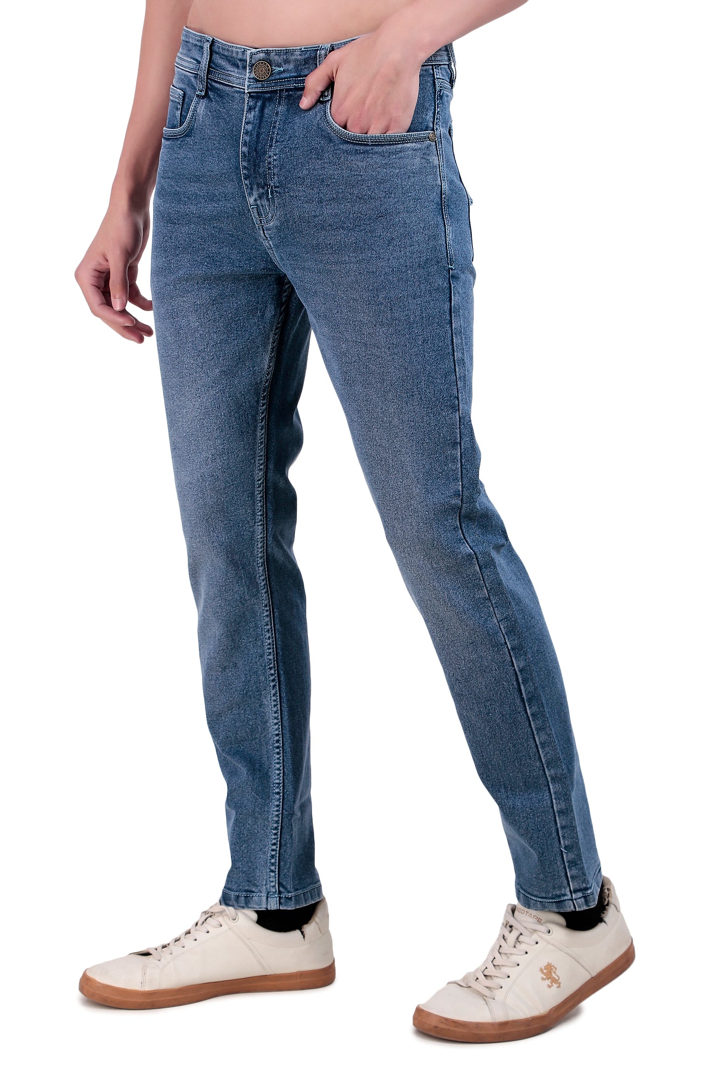 Mid-Blue Denim Jeans / Article no.- JB23