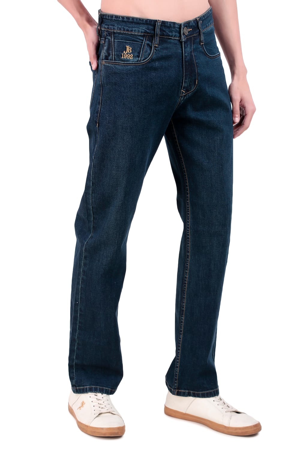 Blue Tinted Straight Fit Denim Jeans / Article no.- JB27