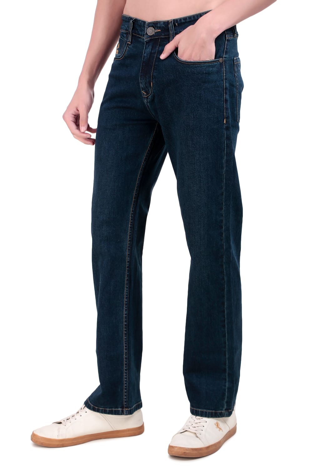 Blue Tinted Straight Fit Denim Jeans / Article no.- JB27